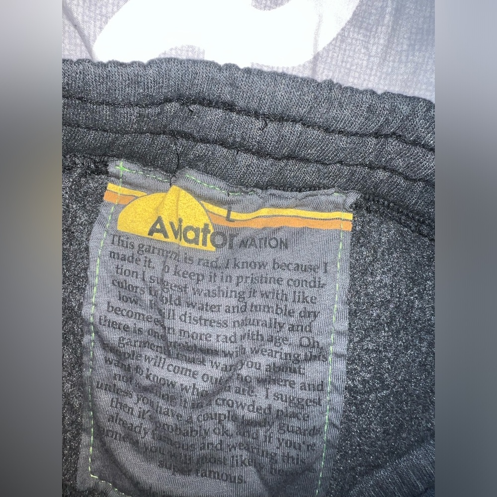 Aviator nation wide leg Gray Ombre Sweatpants L - Picture 6 of 6